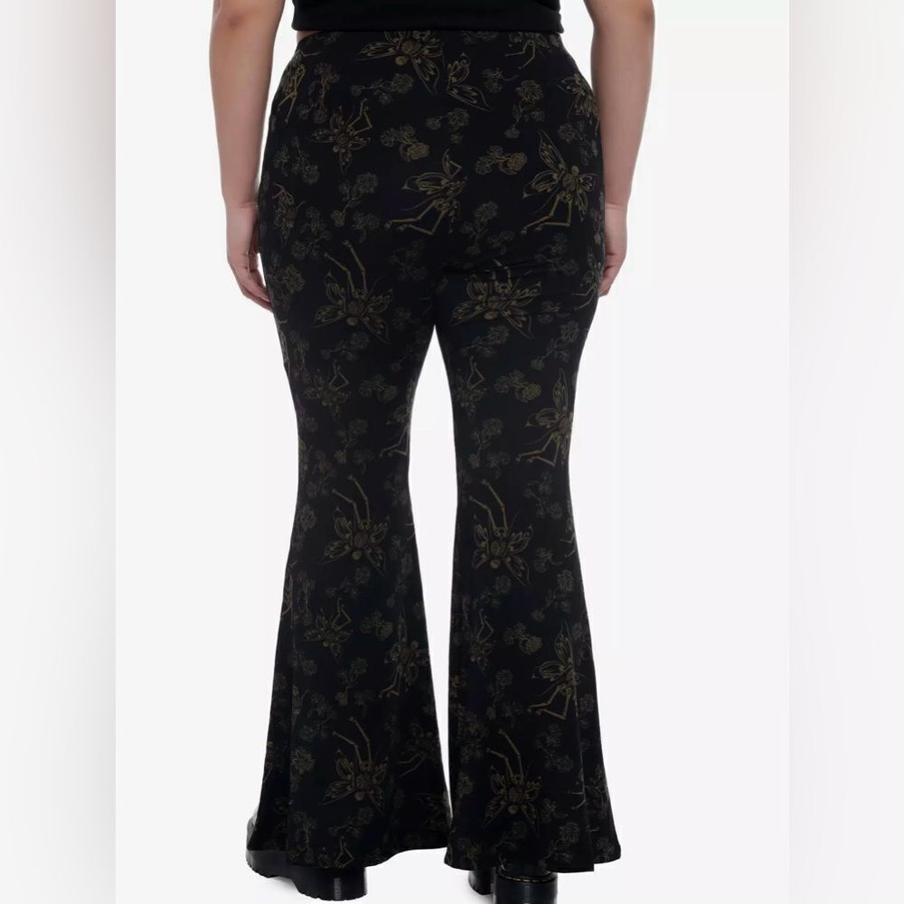 Gothic Dark Fairy Skeleton Flare Pants, Soft, Stretchy, NWT size 2X - Picture 2 of 9